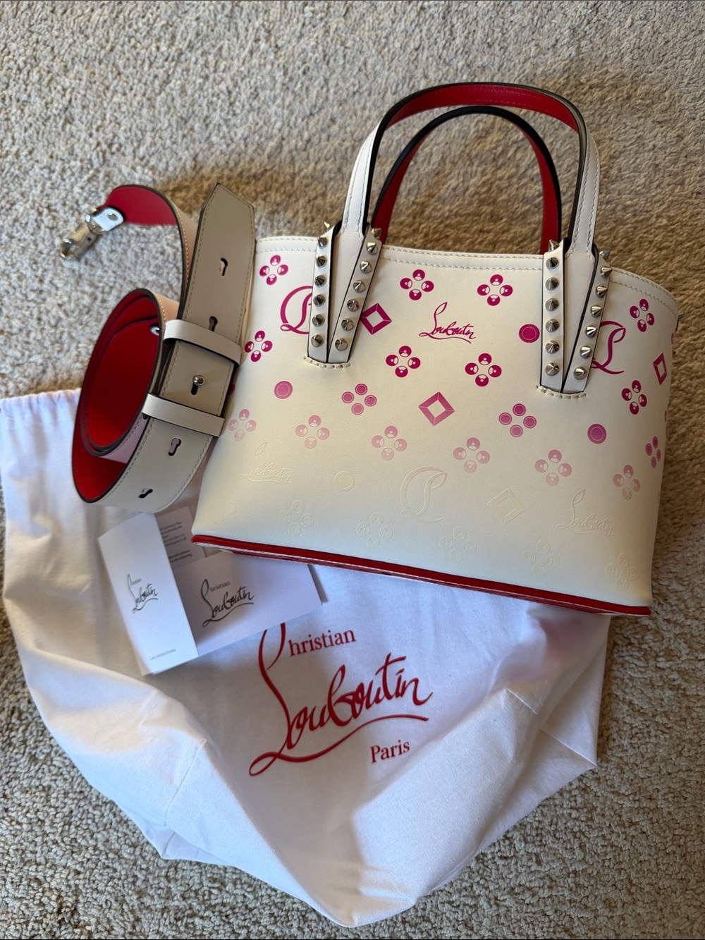 Christian Louboutin Cabata Studded Tote Bag